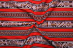 Laden Sie das Bild in den Galerie-Viewer, Pastorita Stoff Ethno bunt gestreift aus Peru, webstoff Meterware zum Nähen, DIY Fabric, 50 cm, Rot
