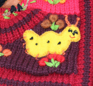 Kinderstrickjacke Dunkelrot