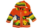 Laden Sie das Bild in den Galerie-Viewer, Kinderstrickjacke Orange
