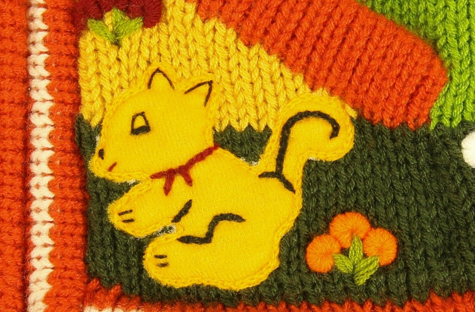 Kinderstrickjacke Orange