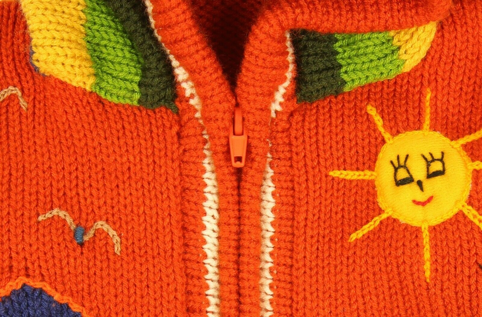 Kinderstrickjacke Orange