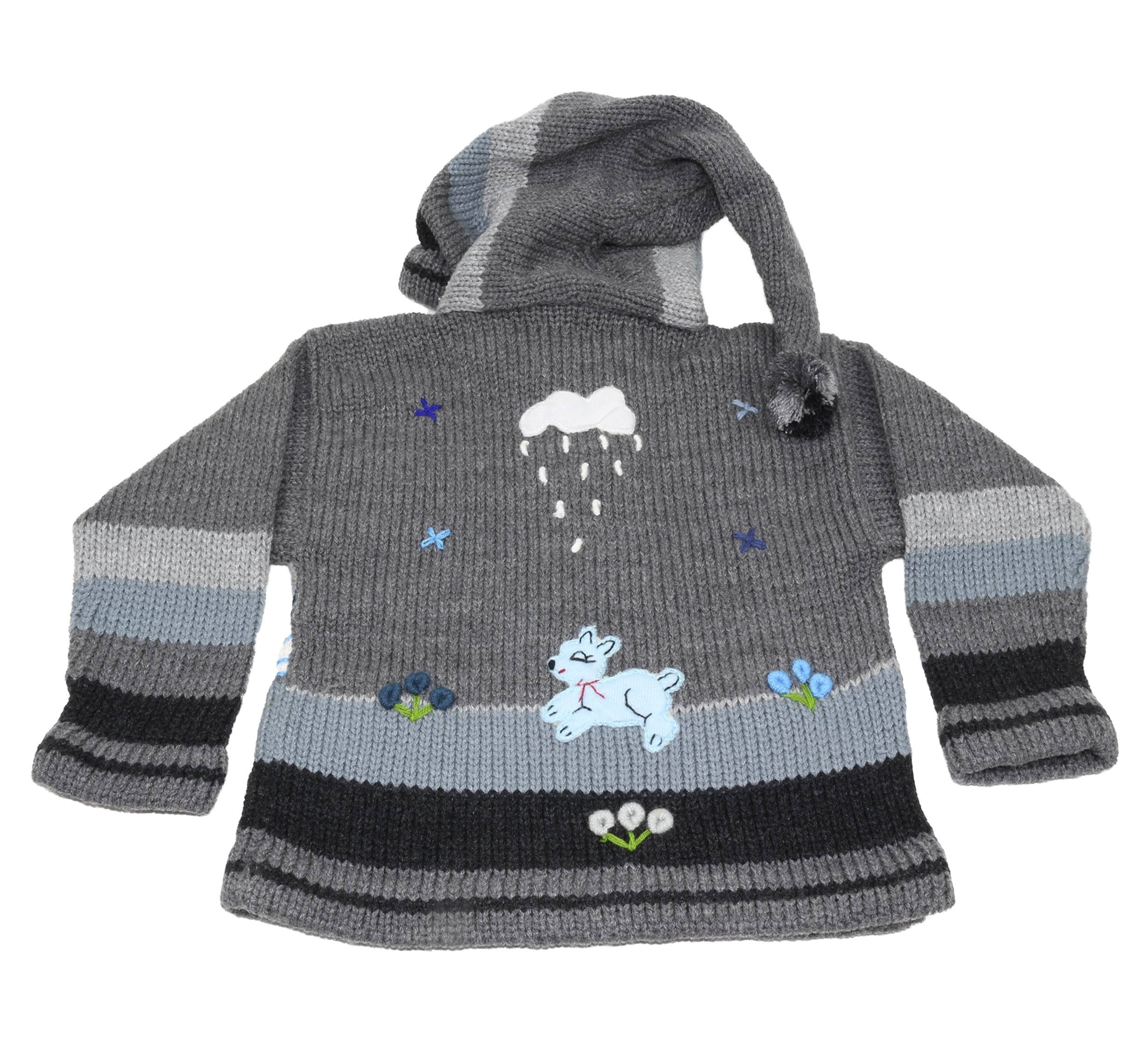 Kinderstrickjacke Grau