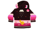 Laden Sie das Bild in den Galerie-Viewer, Kinderstrickjacke Lila Mit Pink
