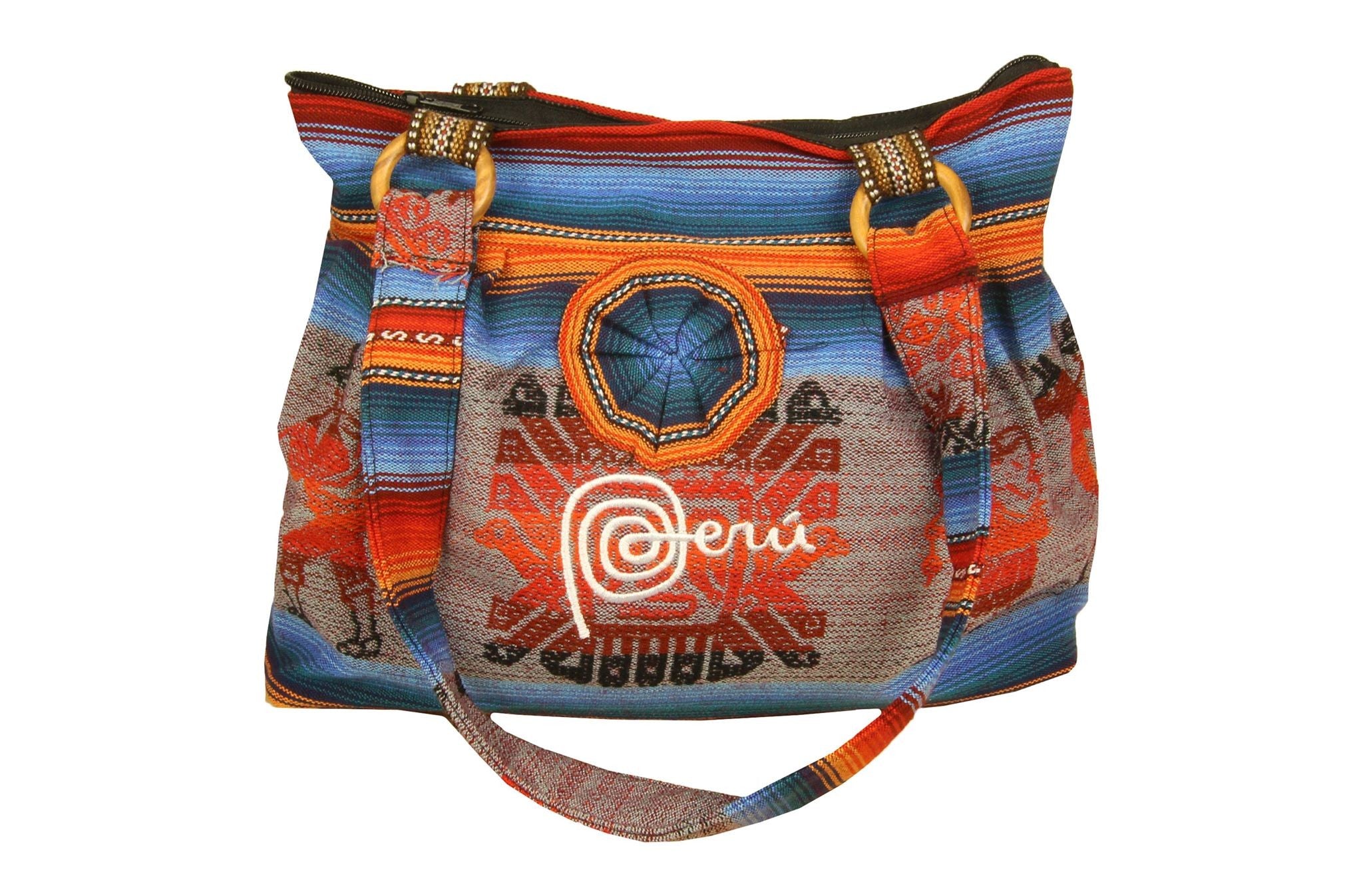 Handtasche Aus Peru, Farbe Blau