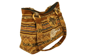 Handtasche Aus Peru, Farbe Braun