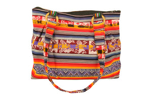 Handtasche Aus Peru, Bunt gestreift