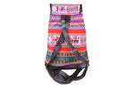 Laden Sie das Bild in den Galerie-Viewer, Ethno Rucksack Backpack aus Stoff und Leder Peru Hippie Boho Aguayo Inka
