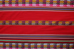 Laden Sie das Bild in den Galerie-Viewer, Machas Stoff Ethno bunt gestreift aus Peru, webstoff Meterware zum Nähen, DIY Fabric, 50 cm, Rot
