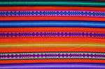 Laden Sie das Bild in den Galerie-Viewer, Jaujino Stoff Ethno bunt gestreift aus Peru, webstoff Meterware zum Nähen, DIY Fabric, 50 cm, Neon Orange
