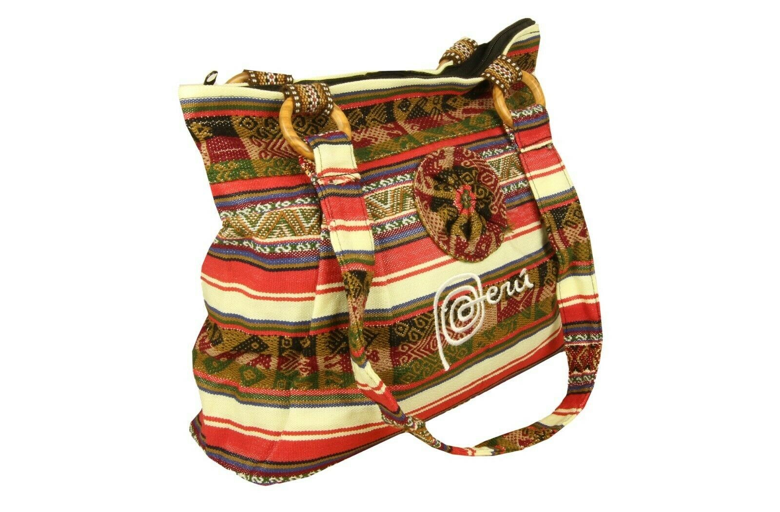 Handtasche Aus Peru, Bunt gestreift