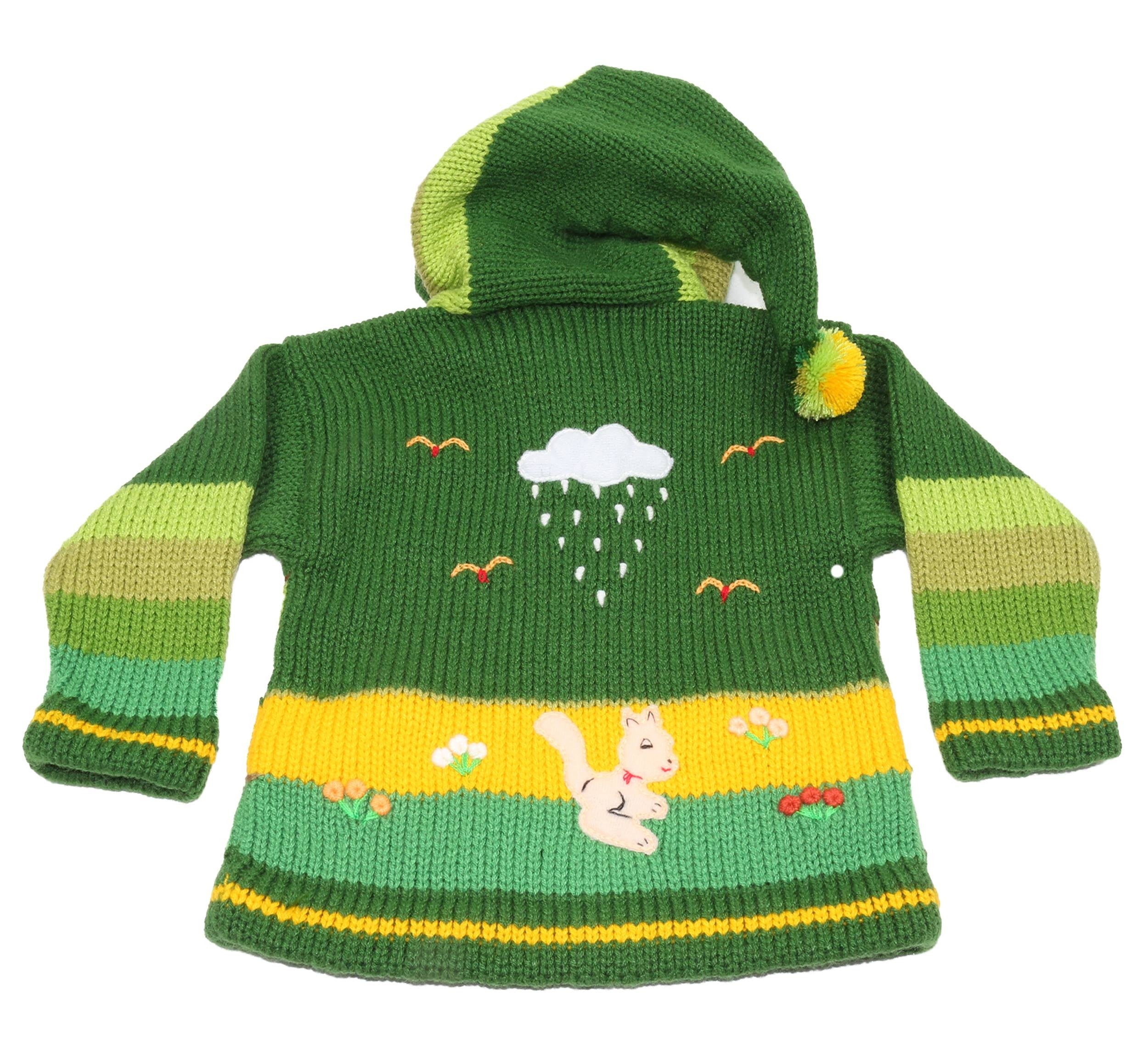 Kinderstrickjacke Grün