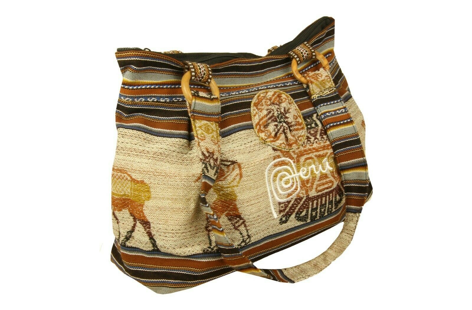 Handtasche Aus Peru, Farbe Beige