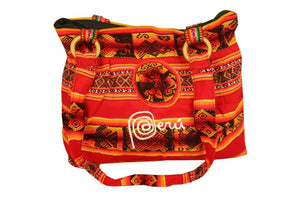 Handtasche Aus Peru, Farbe Rot Orange