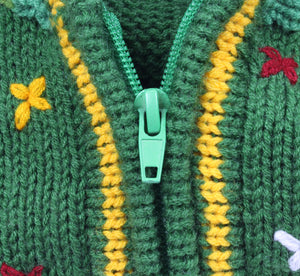 Kinderstrickjacke Grün