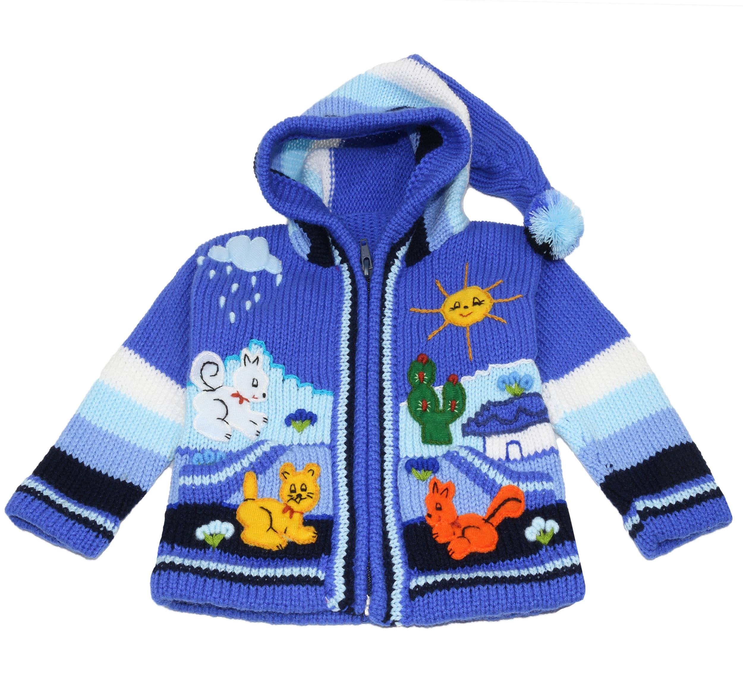 Kinderstrickjacke Hellblau