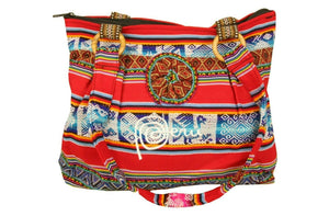 Handtasche Aus Peru, Farbe Rot Blau