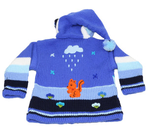 Kinderstrickjacke Hellblau