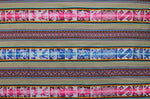 Laden Sie das Bild in den Galerie-Viewer, Chinchero Stoff Ethno bunt gestreift aus Peru, webstoff Meterware zum Nähen, DIY Fabric, 50 cm, Beige
