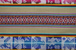 Laden Sie das Bild in den Galerie-Viewer, Chinchero Stoff Ethno bunt gestreift aus Peru, webstoff Meterware zum Nähen, DIY Fabric, 50 cm, Beige
