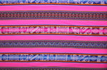 Laden Sie das Bild in den Galerie-Viewer, Chinchero Stoff Ethno bunt gestreift aus Peru, webstoff Meterware zum Nähen, DIY Fabric, 50 cm, Rosa
