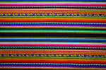 Laden Sie das Bild in den Galerie-Viewer, Kilya Stoff Ethno bunt gestreift aus Peru, webstoff Meterware zum Nähen, DIY Fabric, 50 cm, Schwarz
