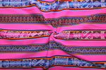 Laden Sie das Bild in den Galerie-Viewer, Chinchero Stoff Ethno bunt gestreift aus Peru, webstoff Meterware zum Nähen, DIY Fabric, 50 cm, Rosa
